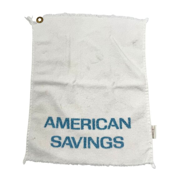 Vtg Golf Towels set of 5 Edgewater Casino Womens Navy Golf B of A First American - Picture 4 of 9